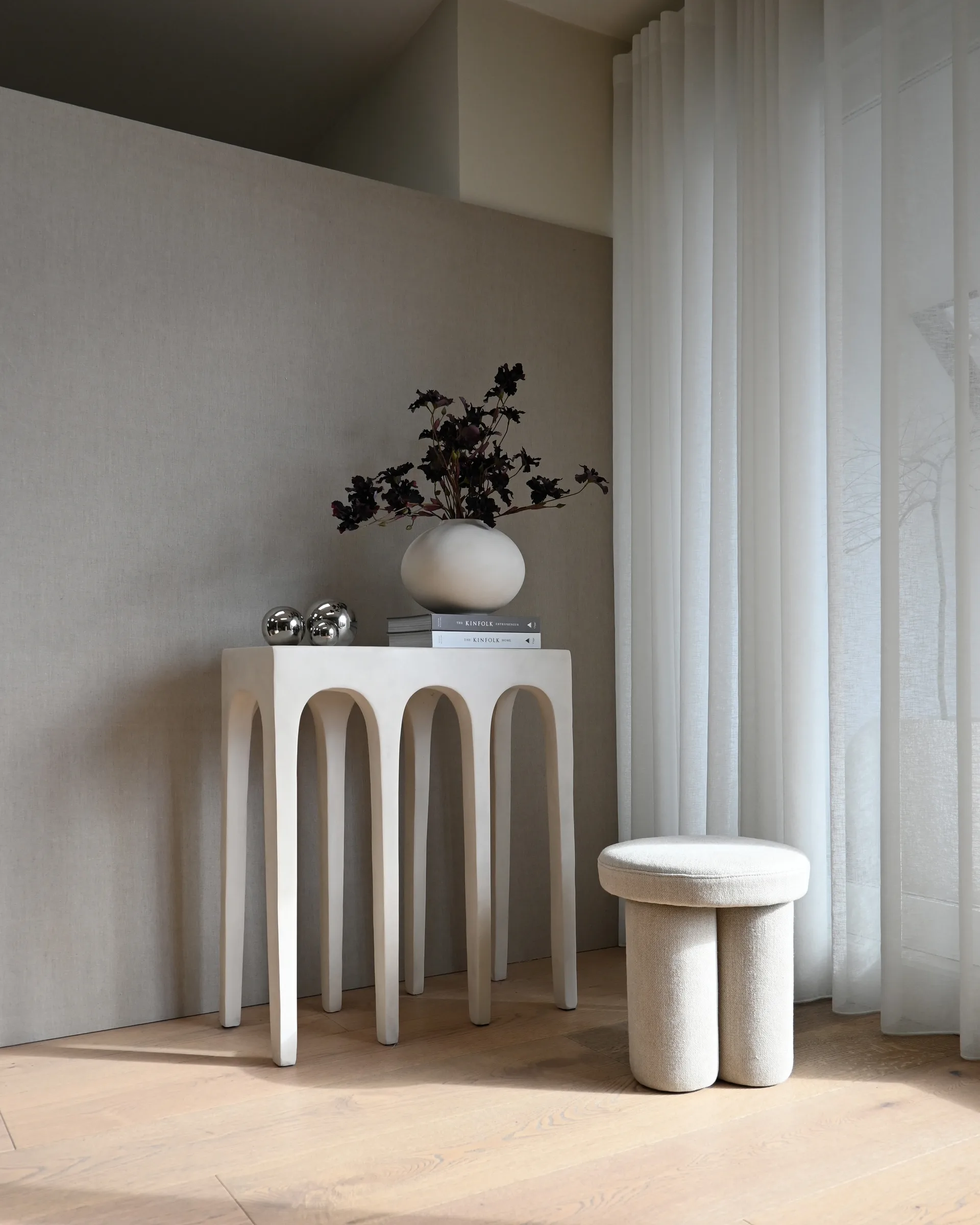 Bow Console bord 70,5 x 80 cm, Birch 101 Copenhagen