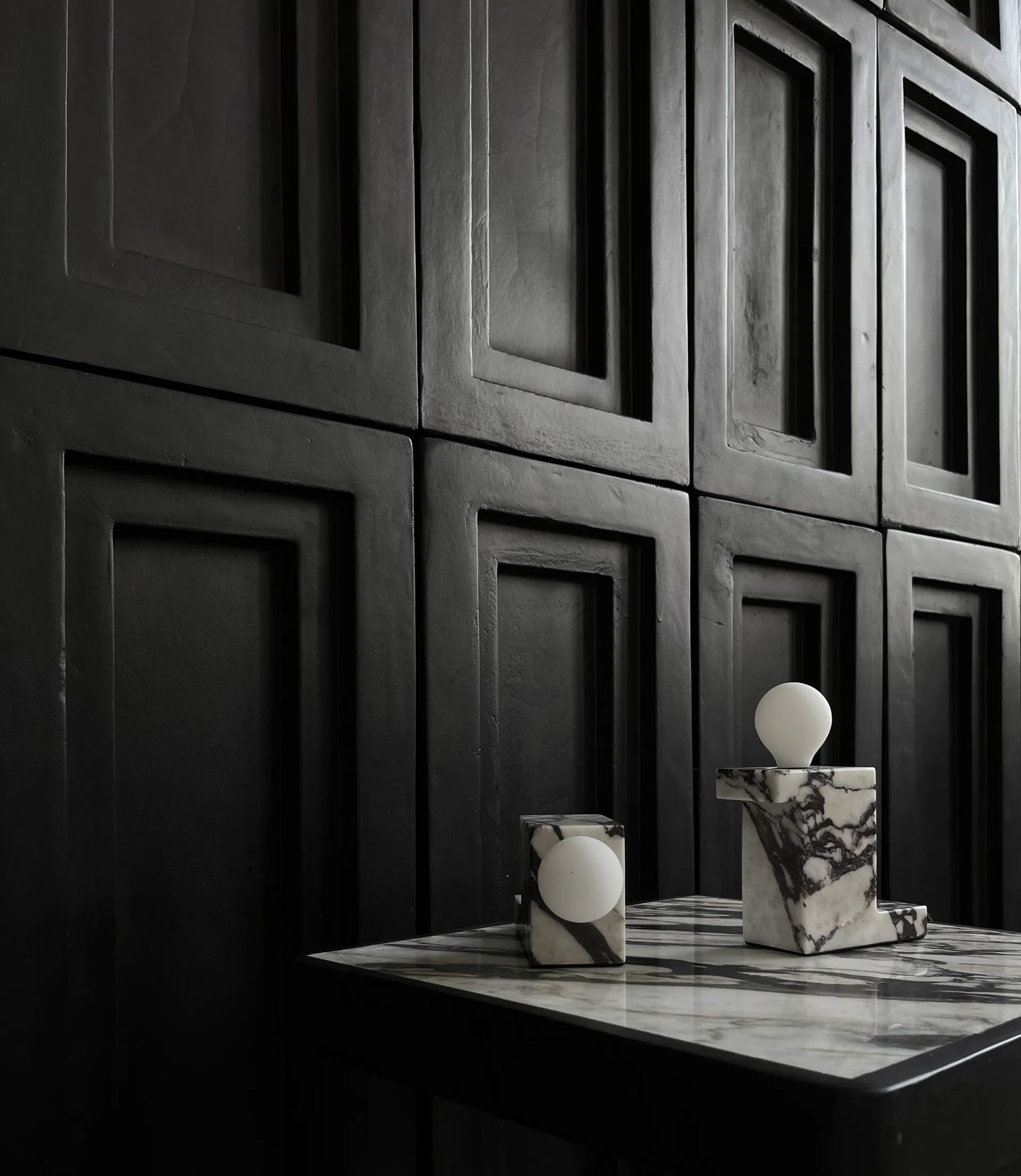 Brett lav lampe 8 x 14 cm, Calacatta 101 Copenhagen