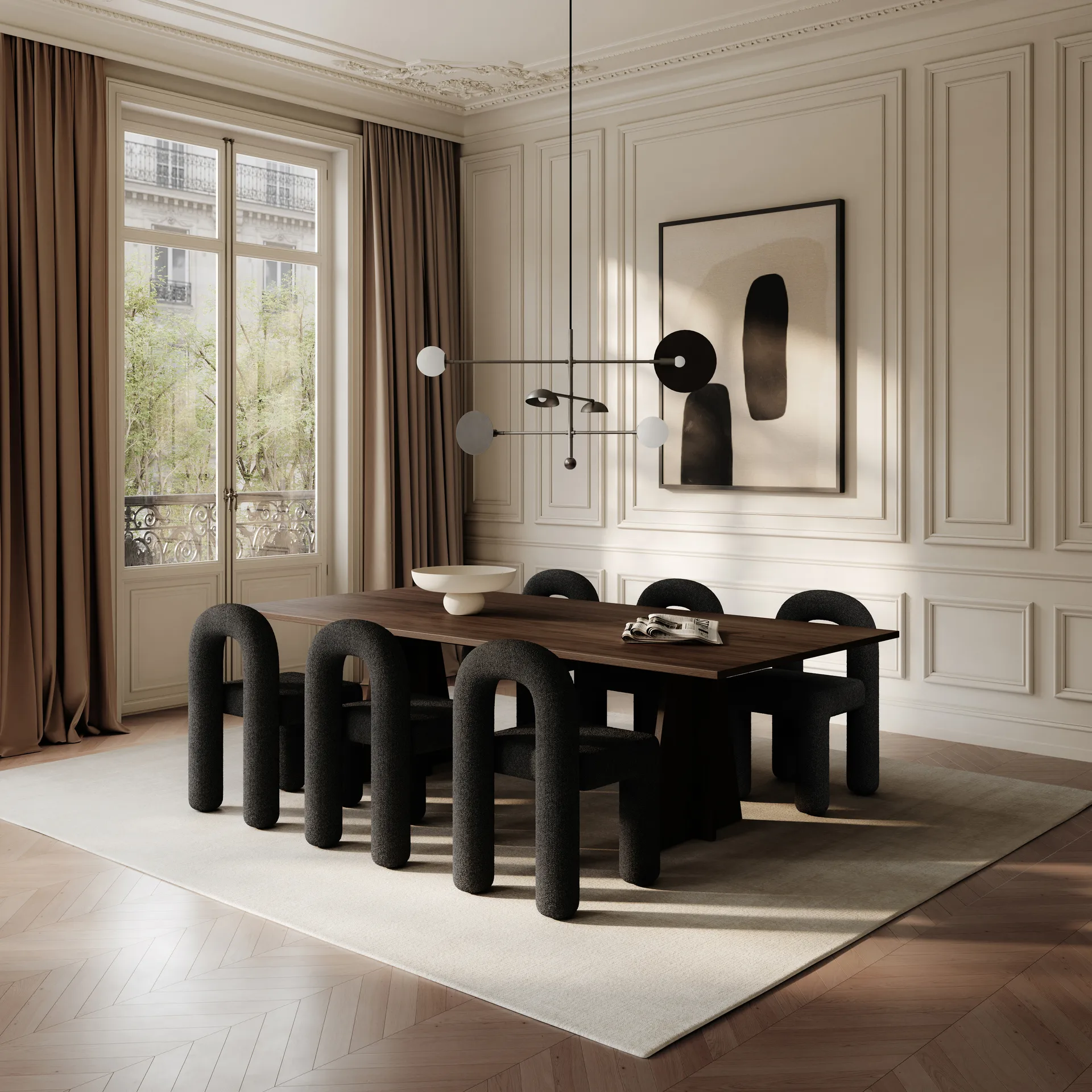 Daiku dining chair, Deep taupe 101 Copenhagen