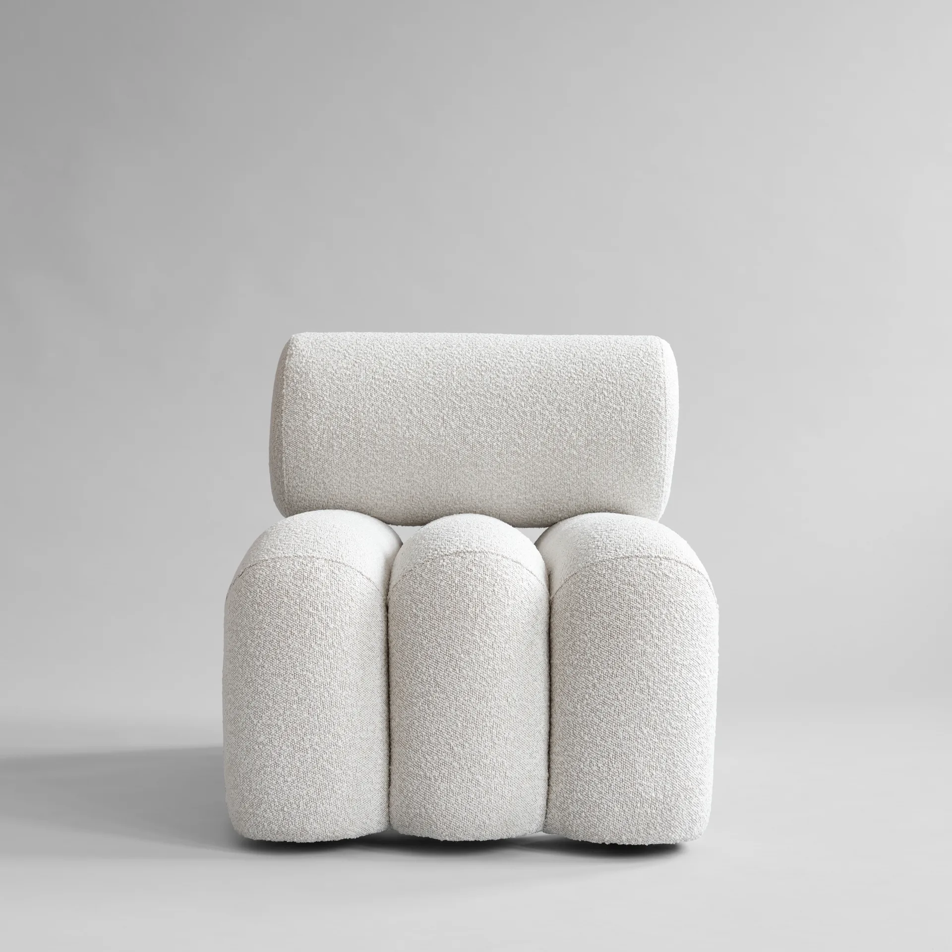 Foku Chair loungestol, Bouclé 101 Copenhagen