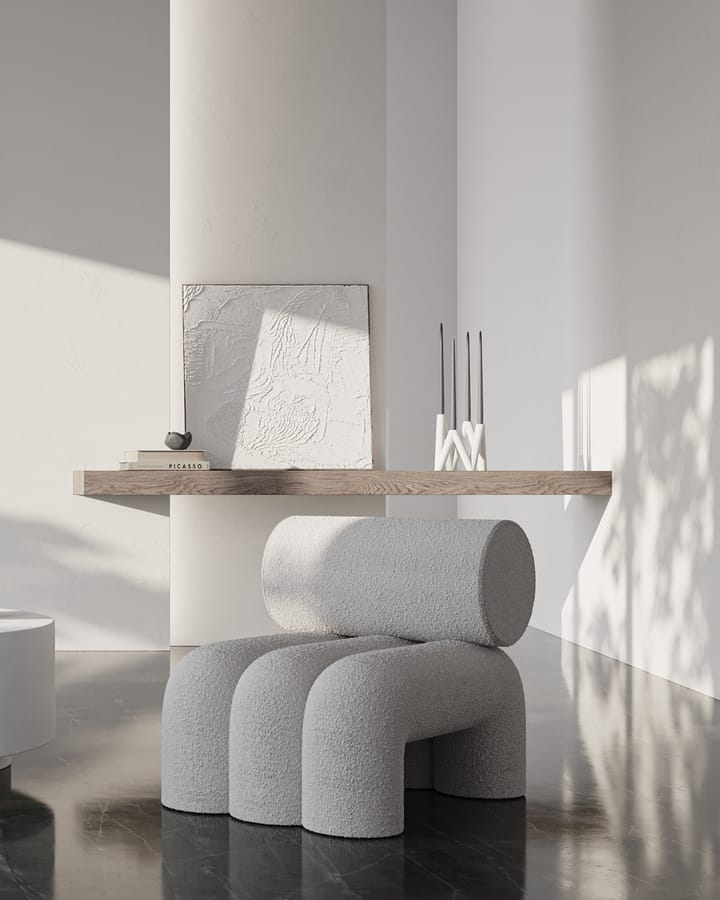Foku Chair loungestol, Bouclé 101 Copenhagen