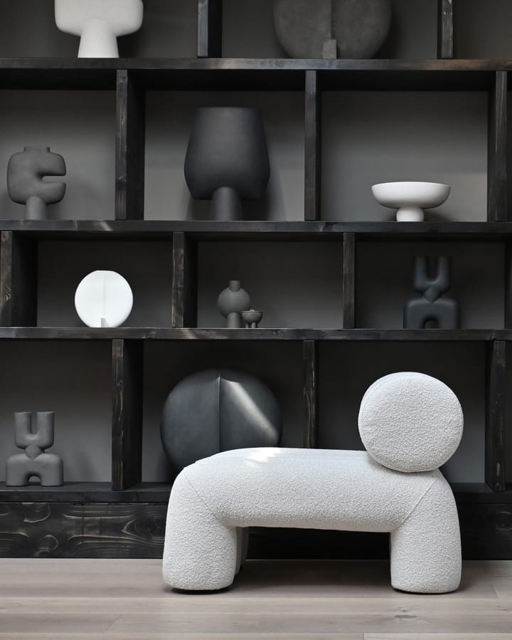 Foku Chair loungestol, Bouclé 101 Copenhagen