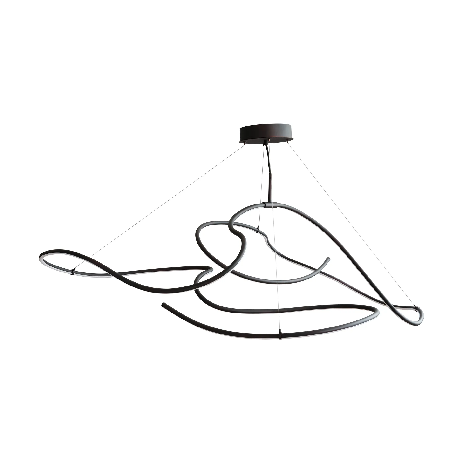 Ghost Chandelier big taklampe, Burned black 101 Copenhagen