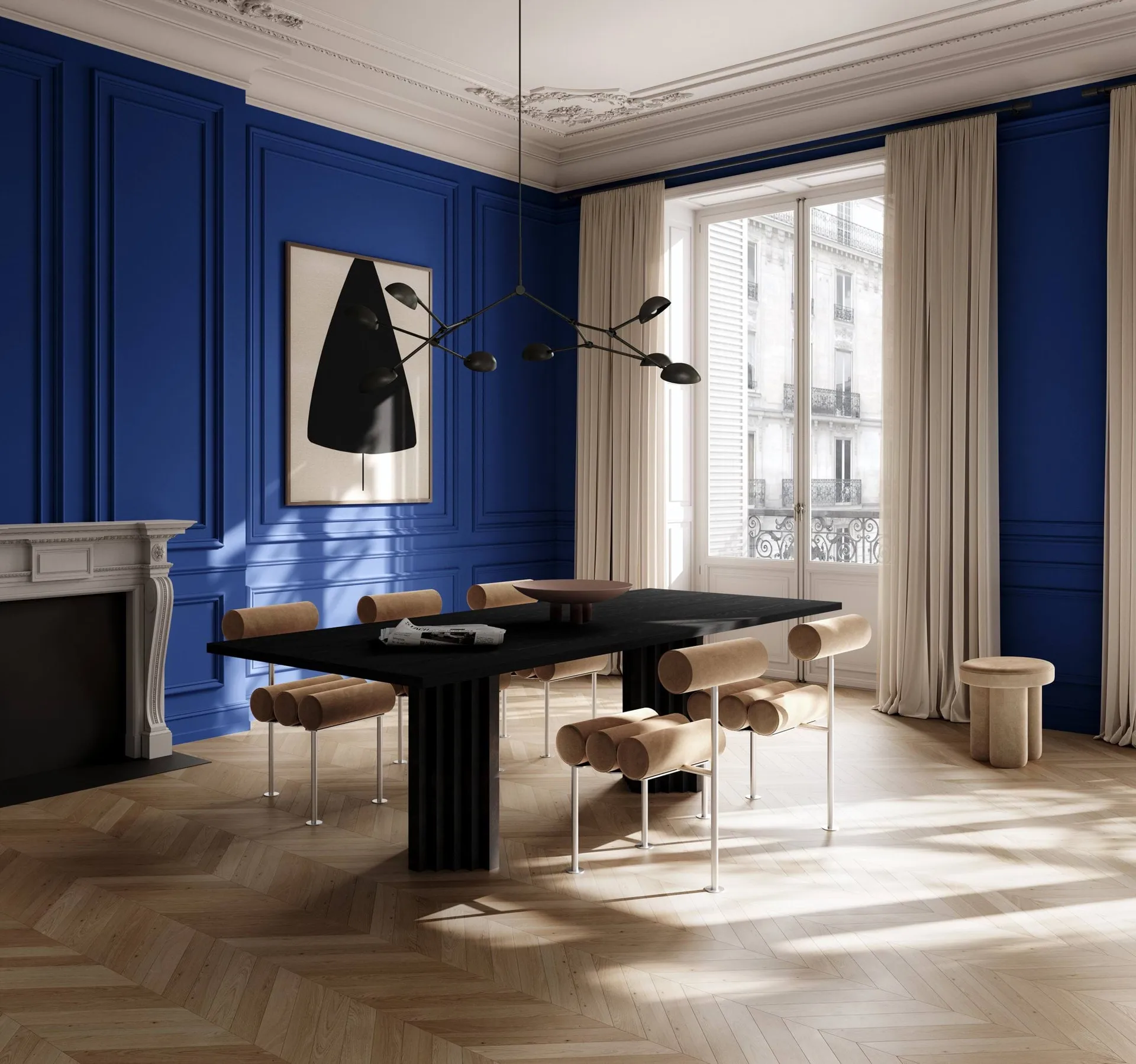 Hiro dining chair, Stainless steel-ørken 101 Copenhagen