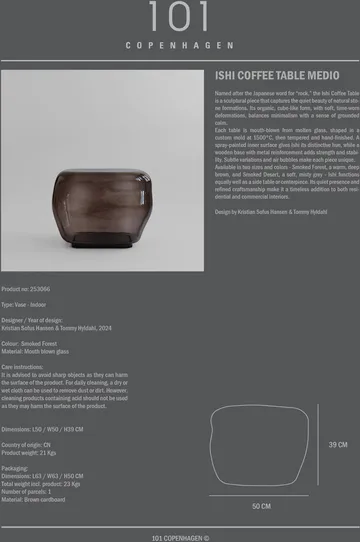 Ishi sofabord medio - Smoked forest - 101 Copenhagen