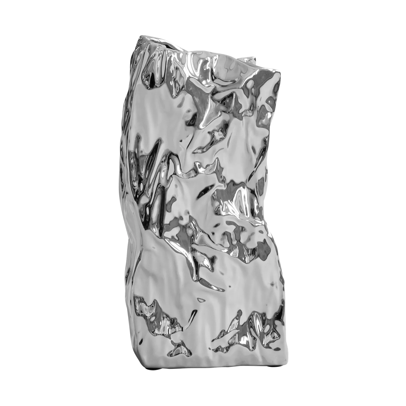 Kami vase medio 35x16 cm, Chrome 101 Copenhagen