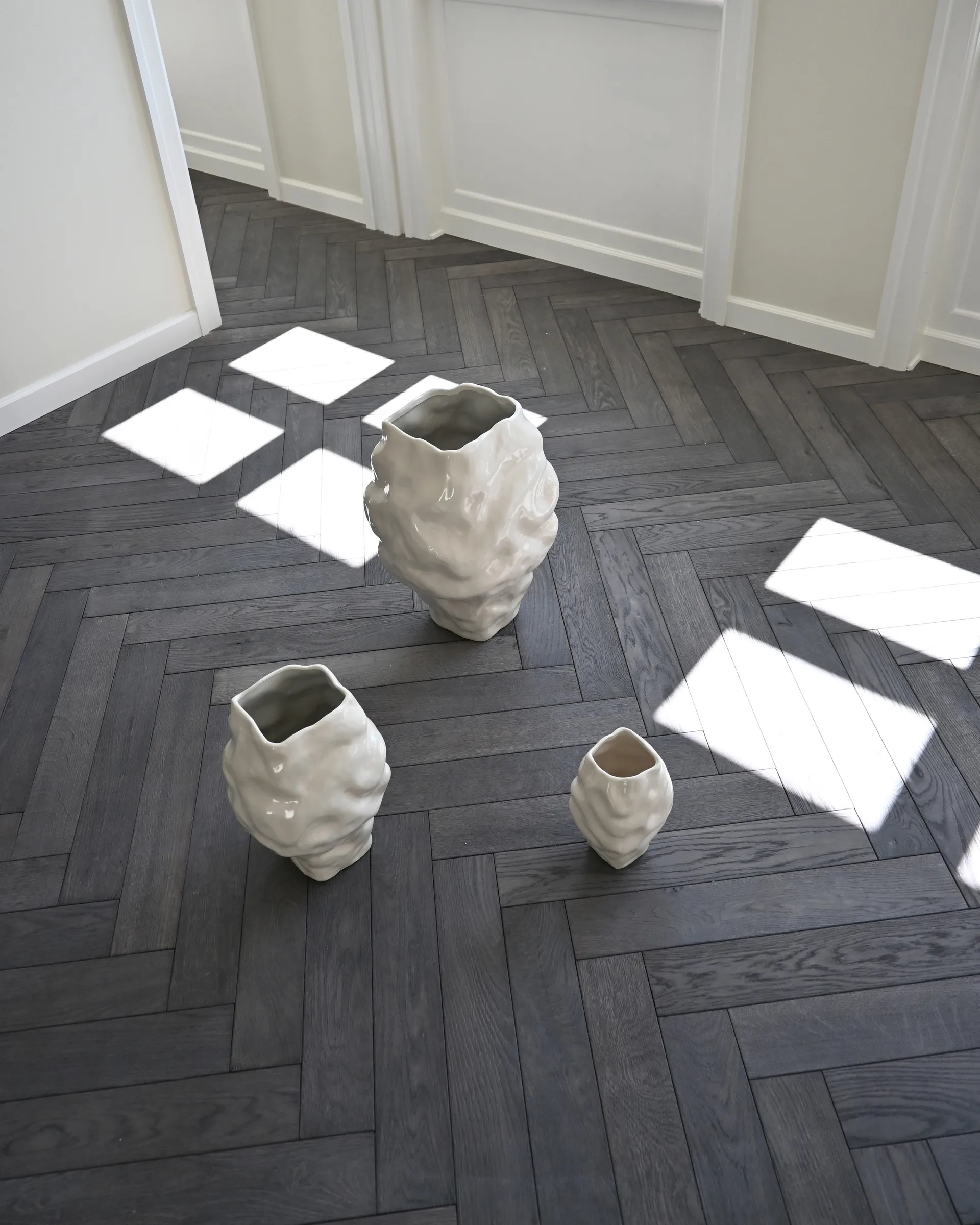 Katachi vase medium, High glaze birch 101 Copenhagen