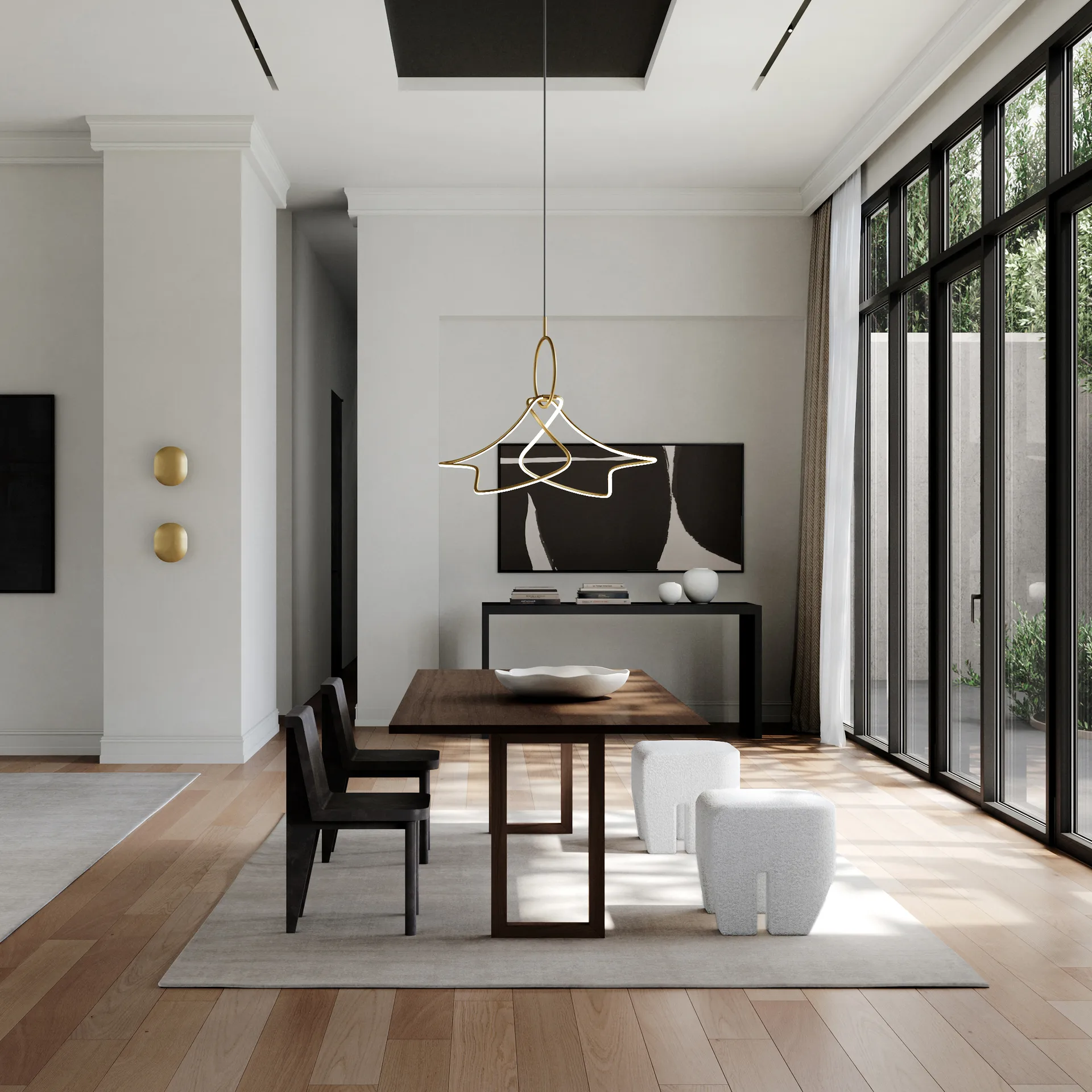 Kumo Chandelier Mini takkrone, Brass 101 Copenhagen