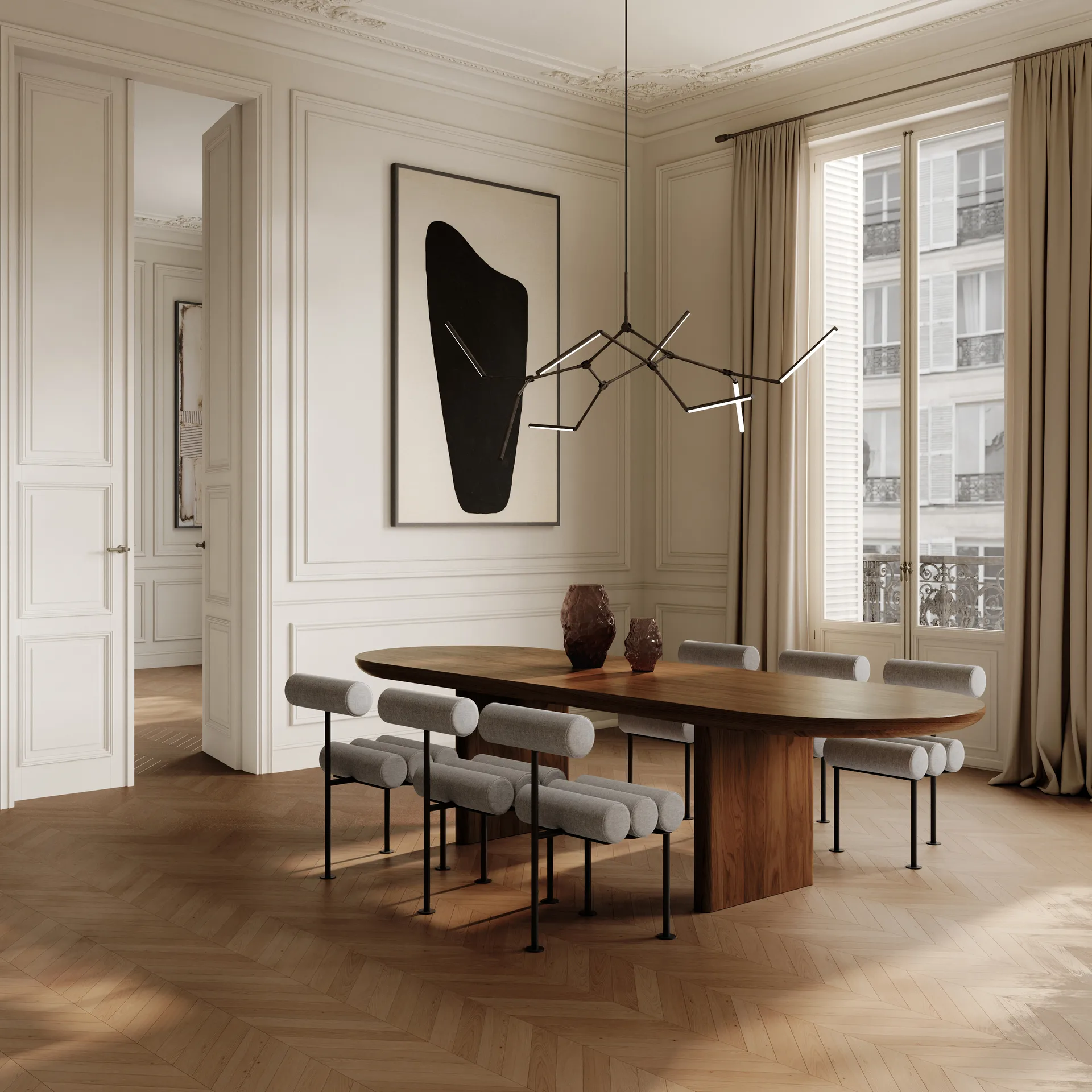 Stick chandelier takkrone, Bronze 101 Copenhagen