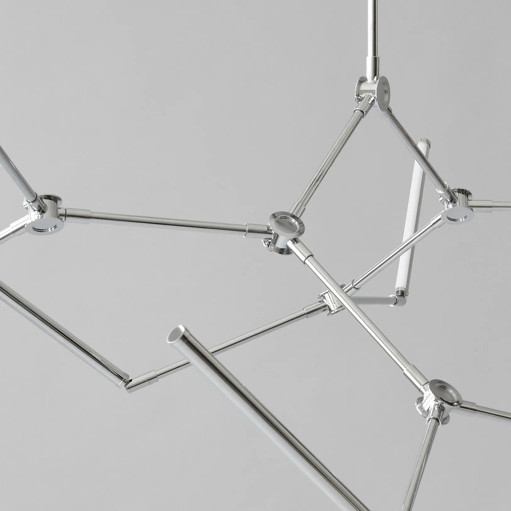 Stick chandelier takkrone, Chrome 101 Copenhagen