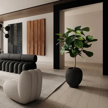 Sunao vase big 55 cm - Black - 101 Copenhagen