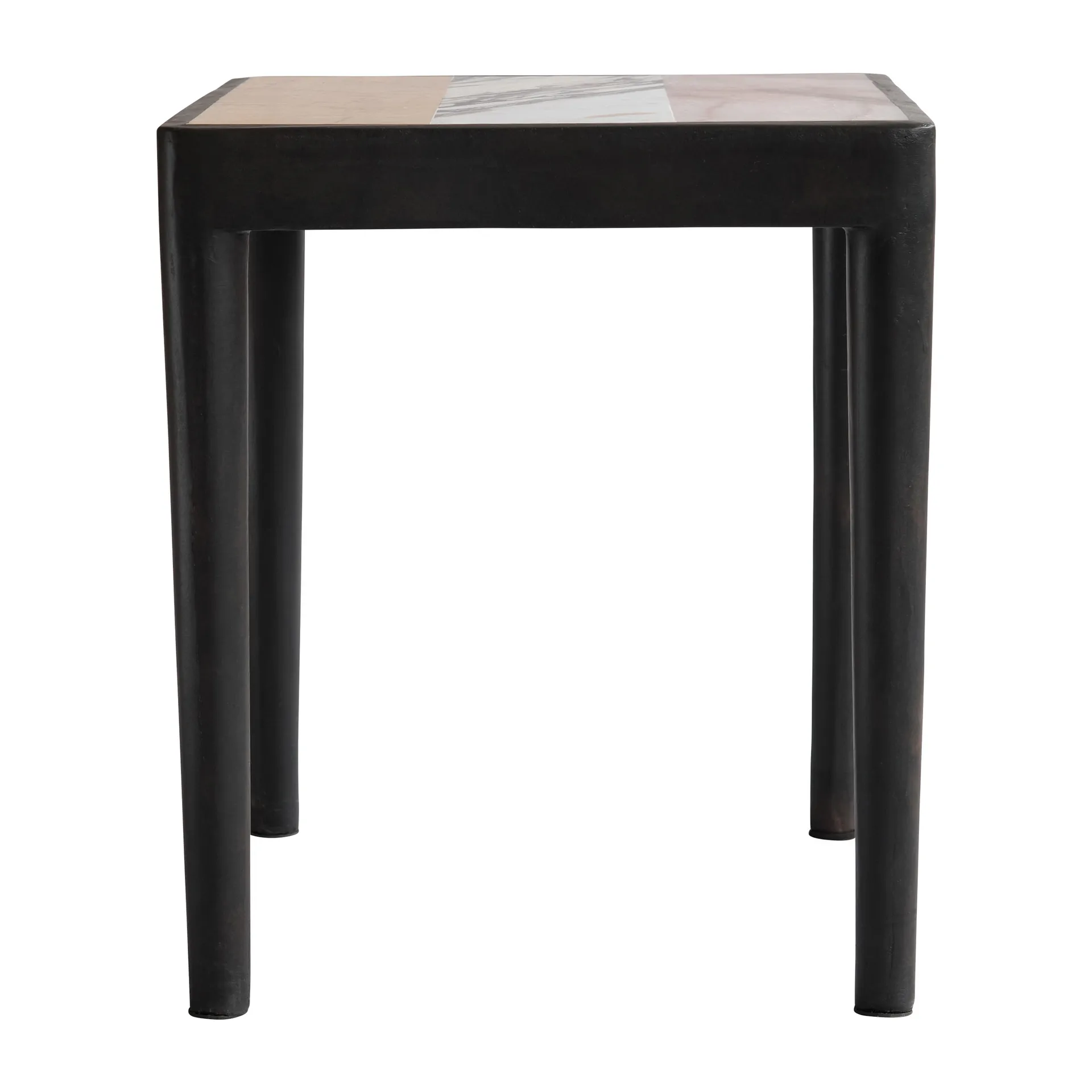 Tairu bord 38 x 38 cm striped, Peach-Calacatta-Yellow 101 Copenhagen