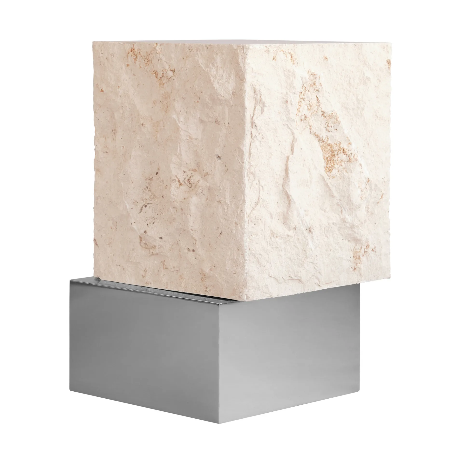 Temple sidebord tall 50x33 cm, Chrome-limestone 101 Copenhagen