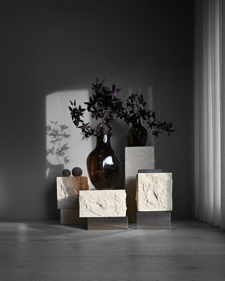 Temple sidebord tall 50x33 cm, Chrome-limestone 101 Copenhagen