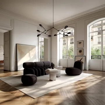 Toe Chair Flat lenestol 92x75 cm - Dark brown - 101 Copenhagen
