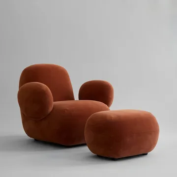 Toe Chair Flat lenestol 92x75 cm - Rust - 101 Copenhagen