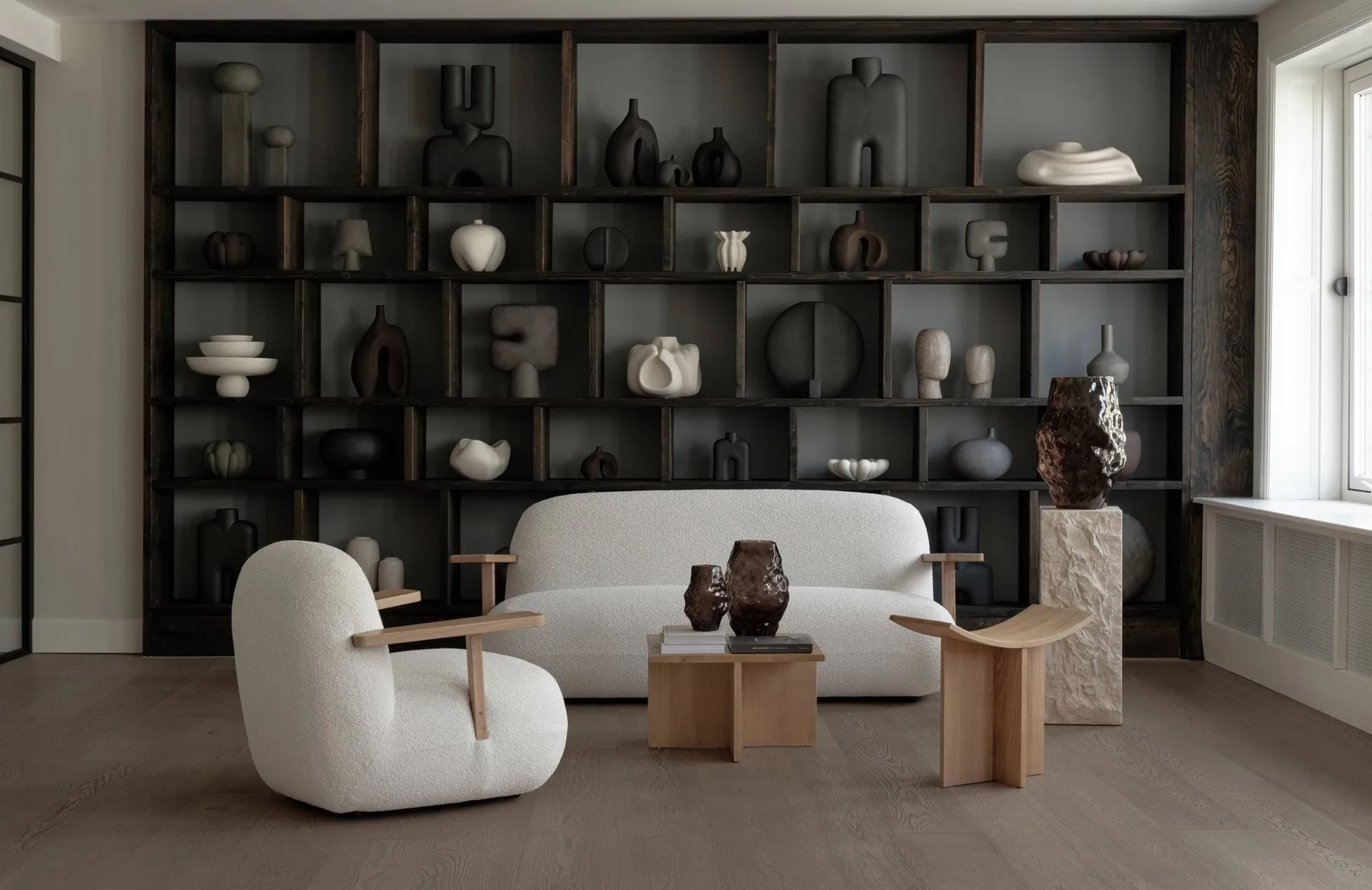 Toe chair lenestol med armlener, Natural eik-off white 101 Copenhagen