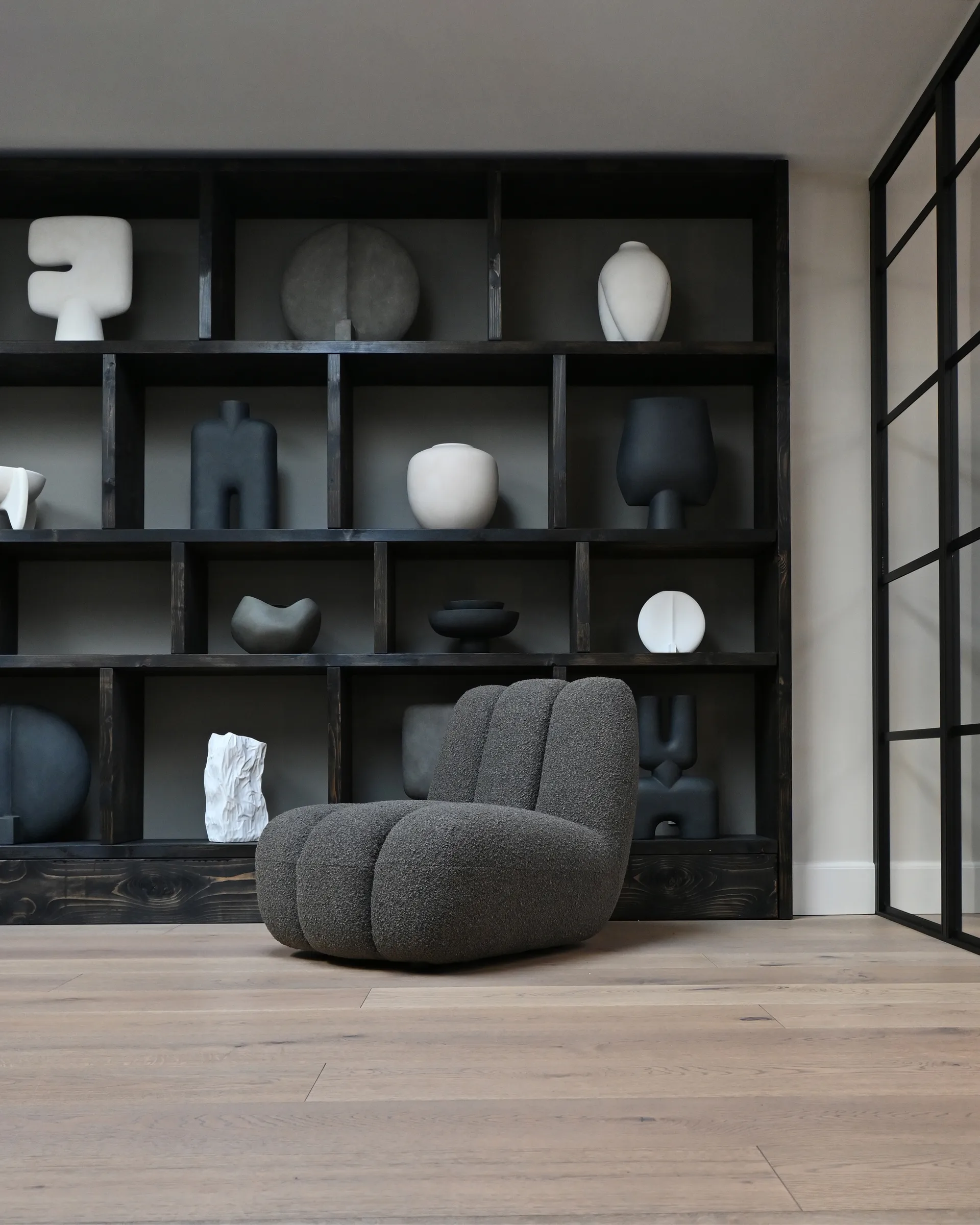 Toe loungestol bouclé, Deep taupe 101 Copenhagen