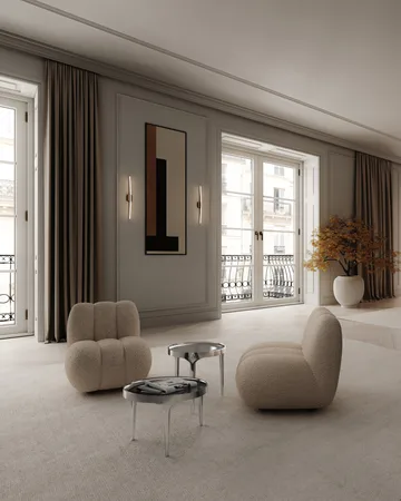 Toe loungestol bouclé - Smoked sand - 101 Copenhagen