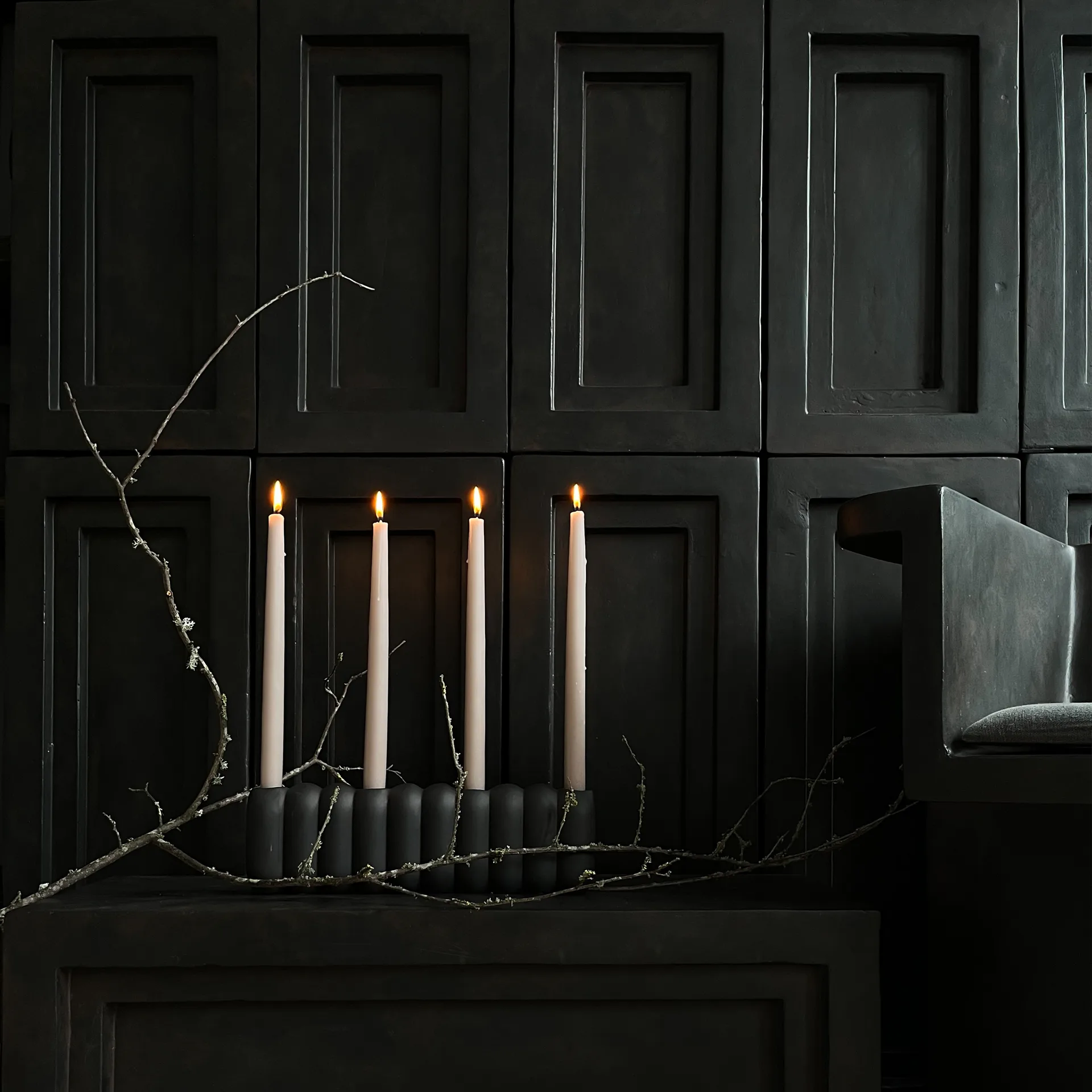 Tube lysestake Coffee, 11 x 35 cm 101 Copenhagen