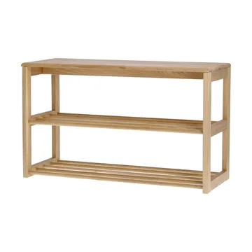 Bäckebo skohylle med sitteplass - Eik, 80×48×30 cm - 1898