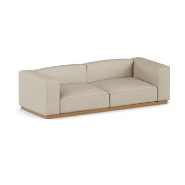 Bergsdal sofa - Bern beige 0341-Eikebeiset ask, 3-seters - 1898