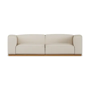 Bergsdal sofa - Jump beige 1956-Eikebeiset ask, 3-seters - 1898