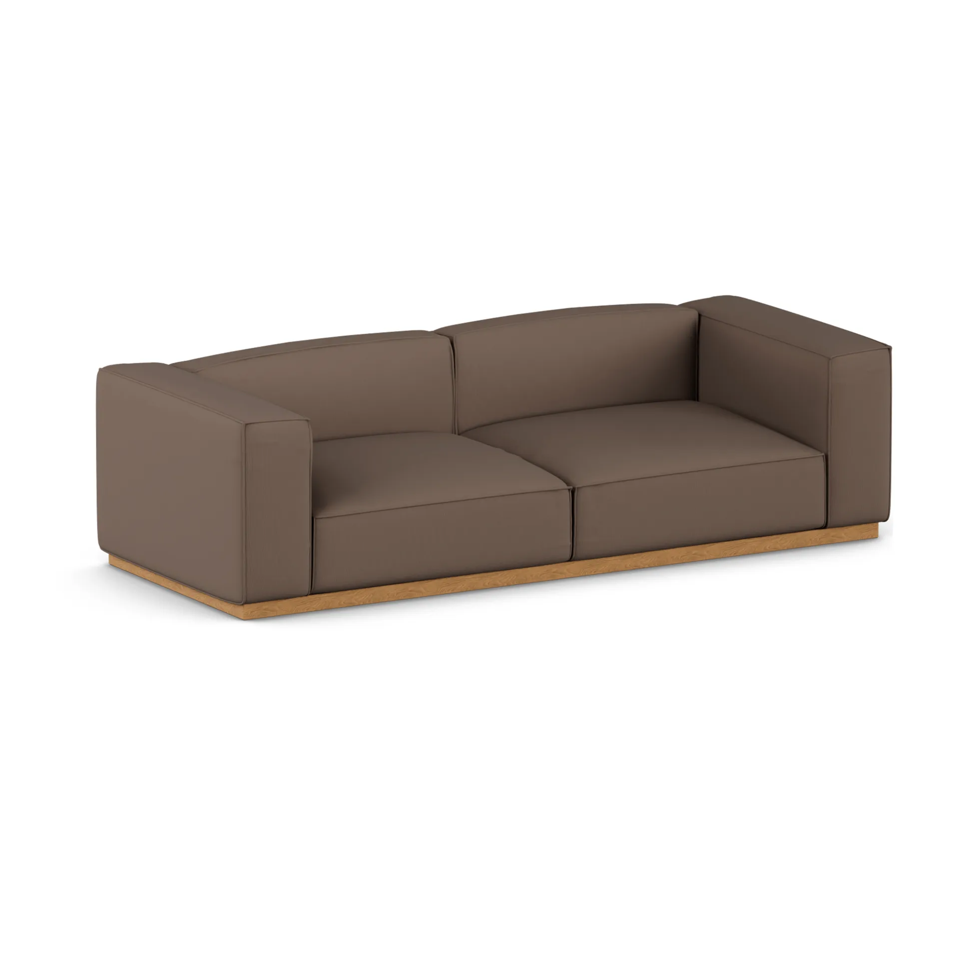Bergsdal sofa, Jump brown 1955-Eikebeiset ask, 3-seters 1898