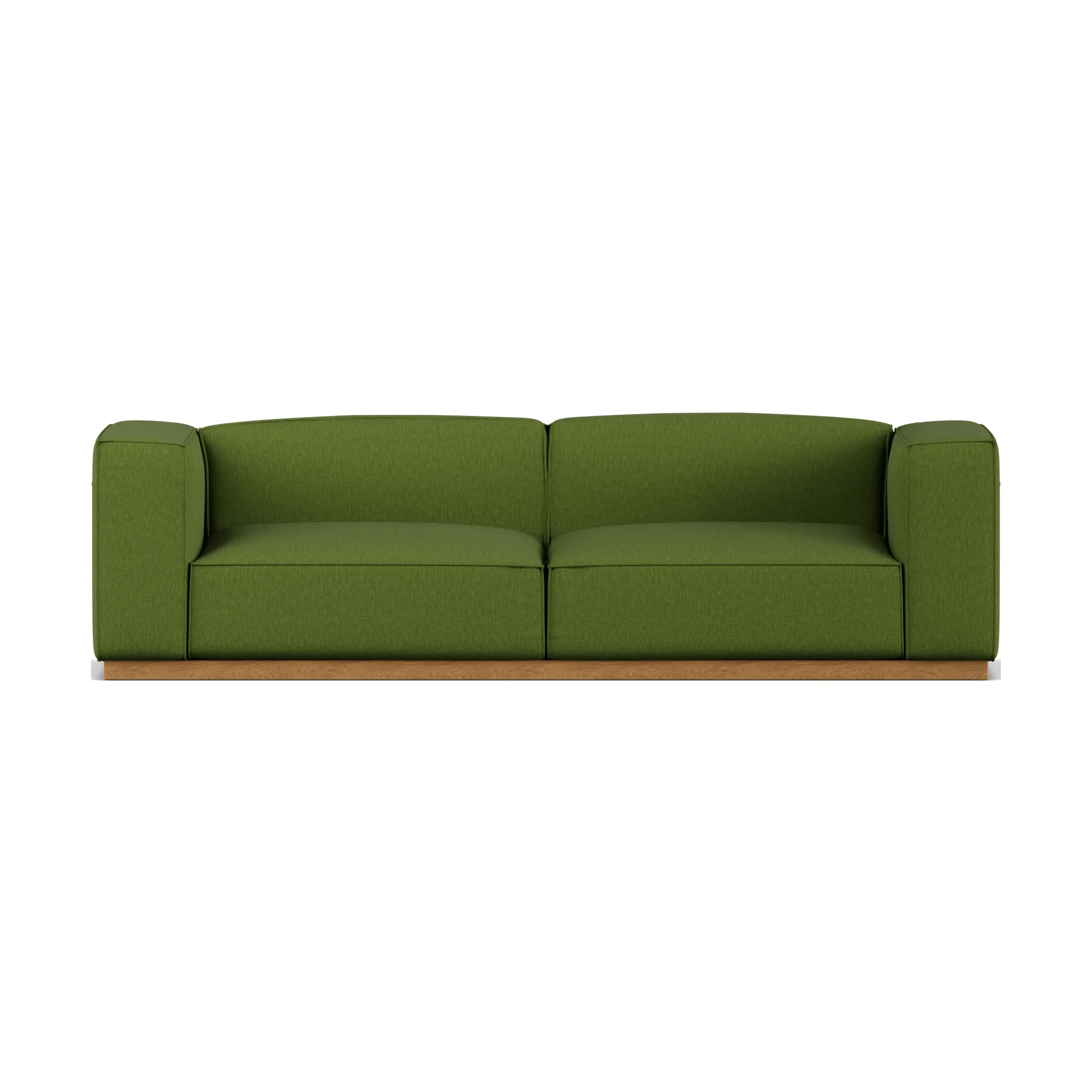 Bergsdal sofa, Luisa green 3975-Eikebeiset ask, 3-seters 1898