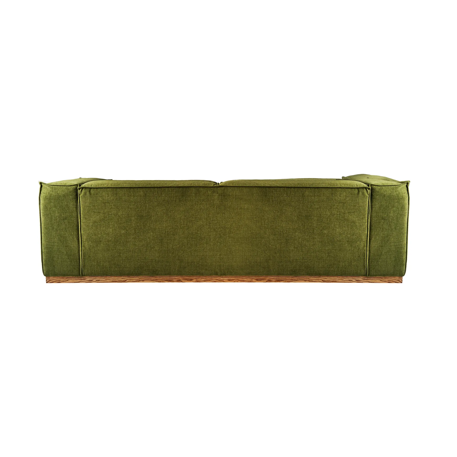 Bergsdal sofa, Luisa green 3975-Eikebeiset ask, 3-seters 1898