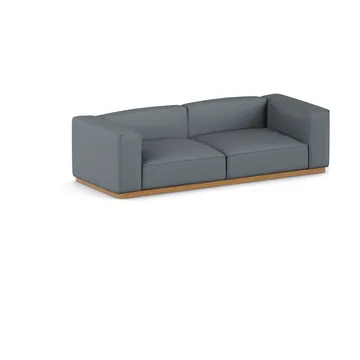 Bergsdal sofa - Same Blue 6678-eikebeiset, 3-seter - 1898