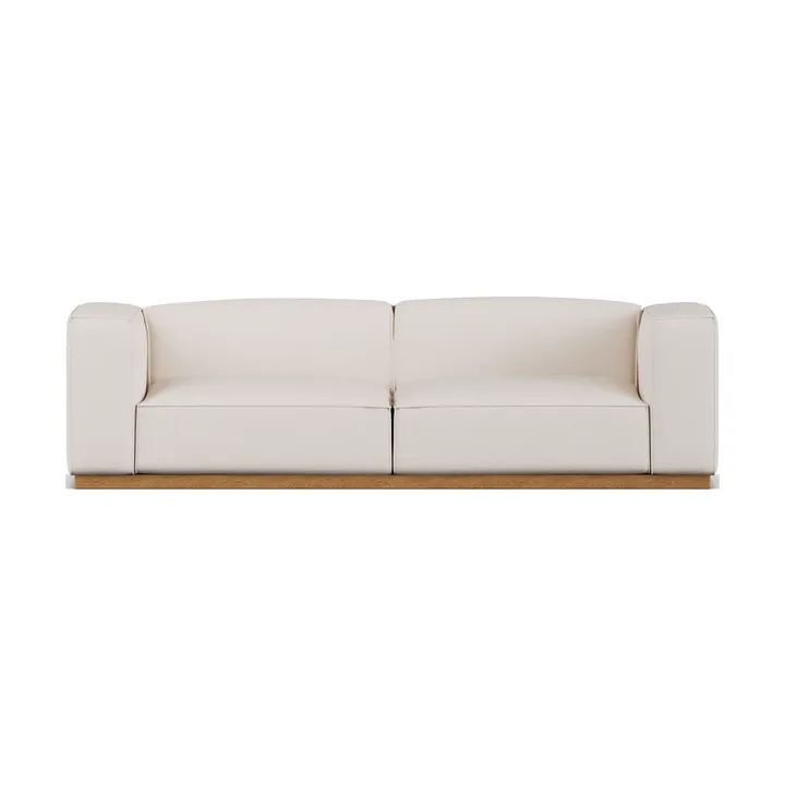 Bergsdal sofa - Same Off White 6671-eikebeiset, 3-seter - 1898