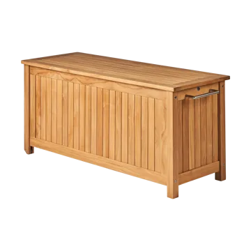 Bjärknäs putekasse med hjul S 130x50x60 cm - Teak - 1898