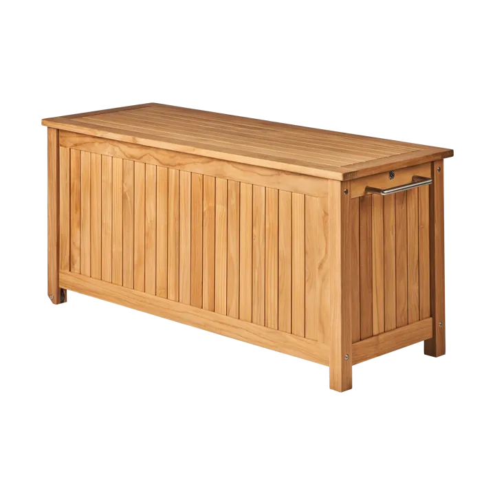 Bjärknäs putekasse med hjul S 130x50x60 cm - Teak - 1898