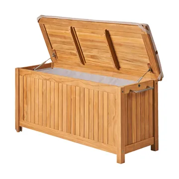 Bjärknäs putekasse med hjul S 130x50x60 cm - Teak - 1898