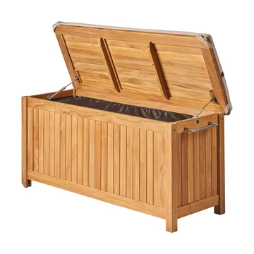 Bjärknäs putekasse med hjul S 130x50x60 cm - Teak - 1898