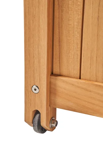 Bjärknäs putekasse med hjul S 130x50x60 cm - Teak - 1898