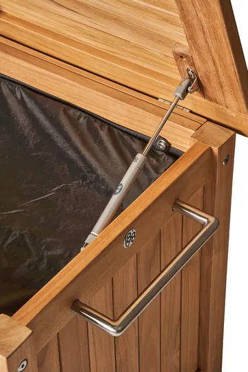 Bjärknäs putekasse med hjul S 130x50x60 cm - Teak - 1898