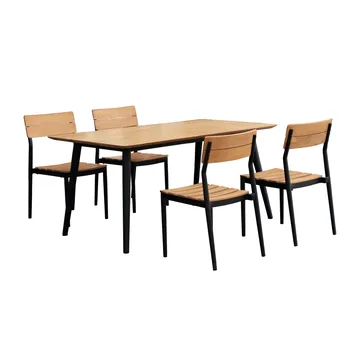 Björnö spisegruppe med 4 stoler teak - 1898