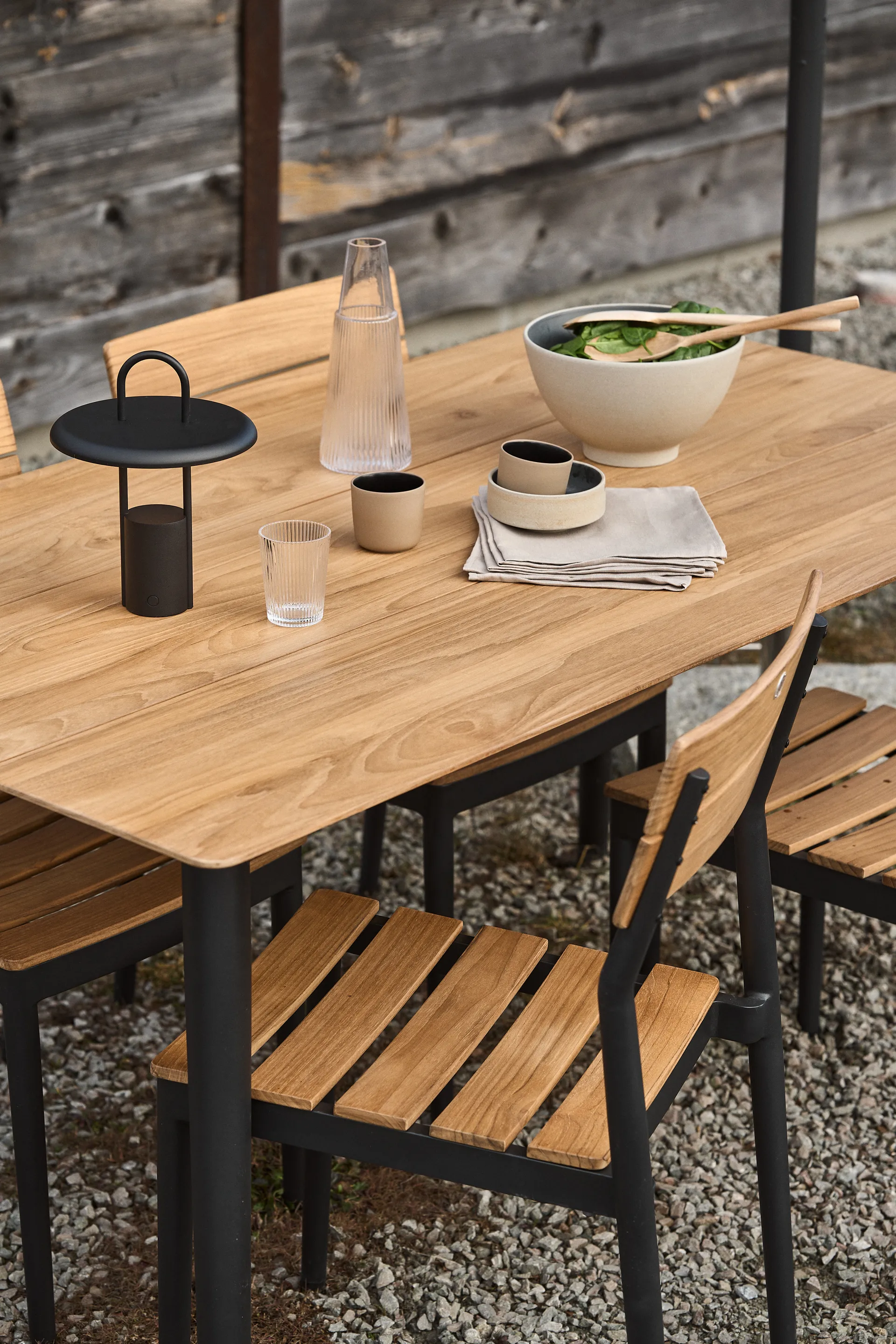 Björnö spisegruppe med 4 stoler teak 1898