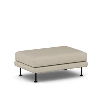 Bredhult fotskammel - Bern Beige 0341-svart stål - 1898