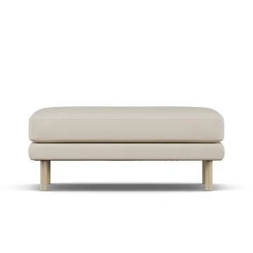 Bredhult fotskammel - Jump Beige 1956-hvitoljet eik - 1898