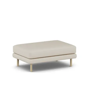 Bredhult fotskammel - Jump Beige 1956-hvitoljet eik - 1898