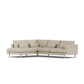 Bredhult sofa - Bern Beige 0341-hvitoljet eik, 3-seters A2 - 1898