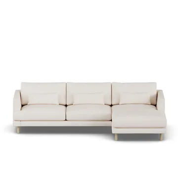 Bredhult sofa - Caleido Beige 9600-hvitoljet eik, 2,5-seters C1 - 1898
