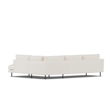 Bredhult sofa - Caleido Beige 9600-svart stål, 3-seters A1 - 1898