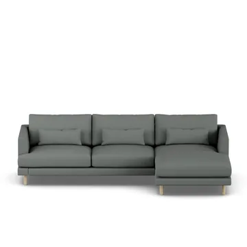 Bredhult sofa - Caleido Grey 1240-hvitoljet eik, 2,5-seters C1 - 1898