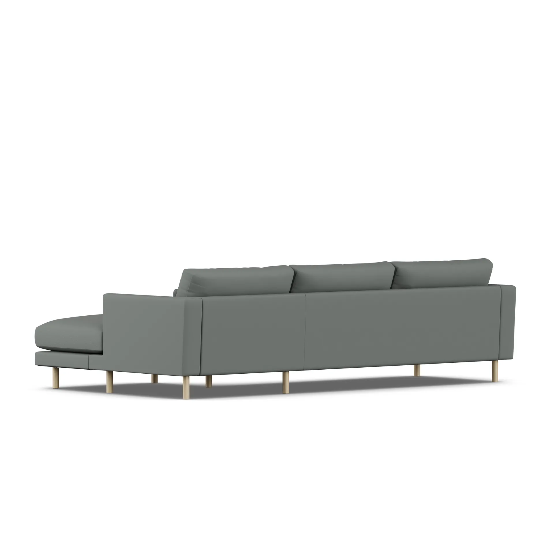 Bredhult sofa, Caleido Grey 1240-hvitoljet eik, 2,5-seters C1 1898