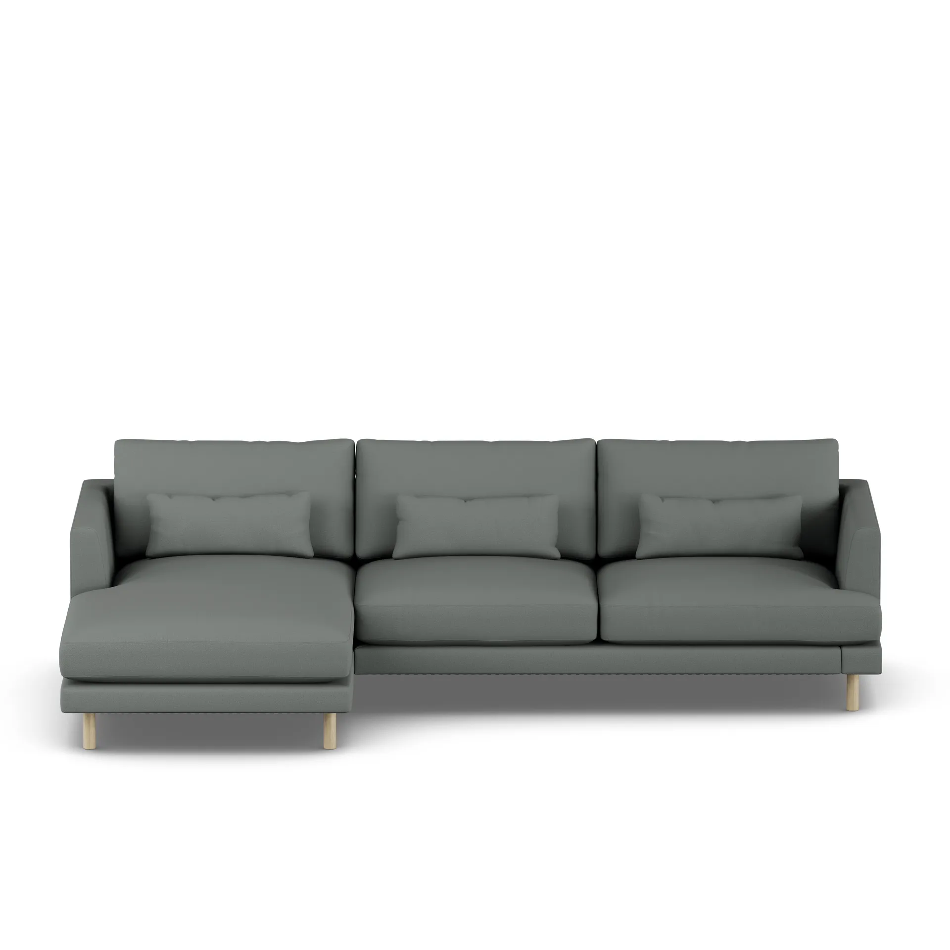 Bredhult sofa, Caleido Grey 1240-hvitoljet eik, 2,5-seters C2 1898
