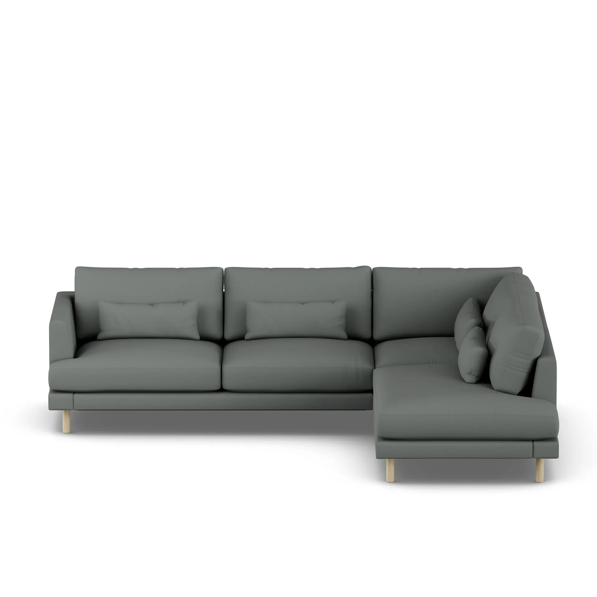 Bredhult sofa, Caleido Grey 1240-hvitoljet eik, 3-seters A1 1898